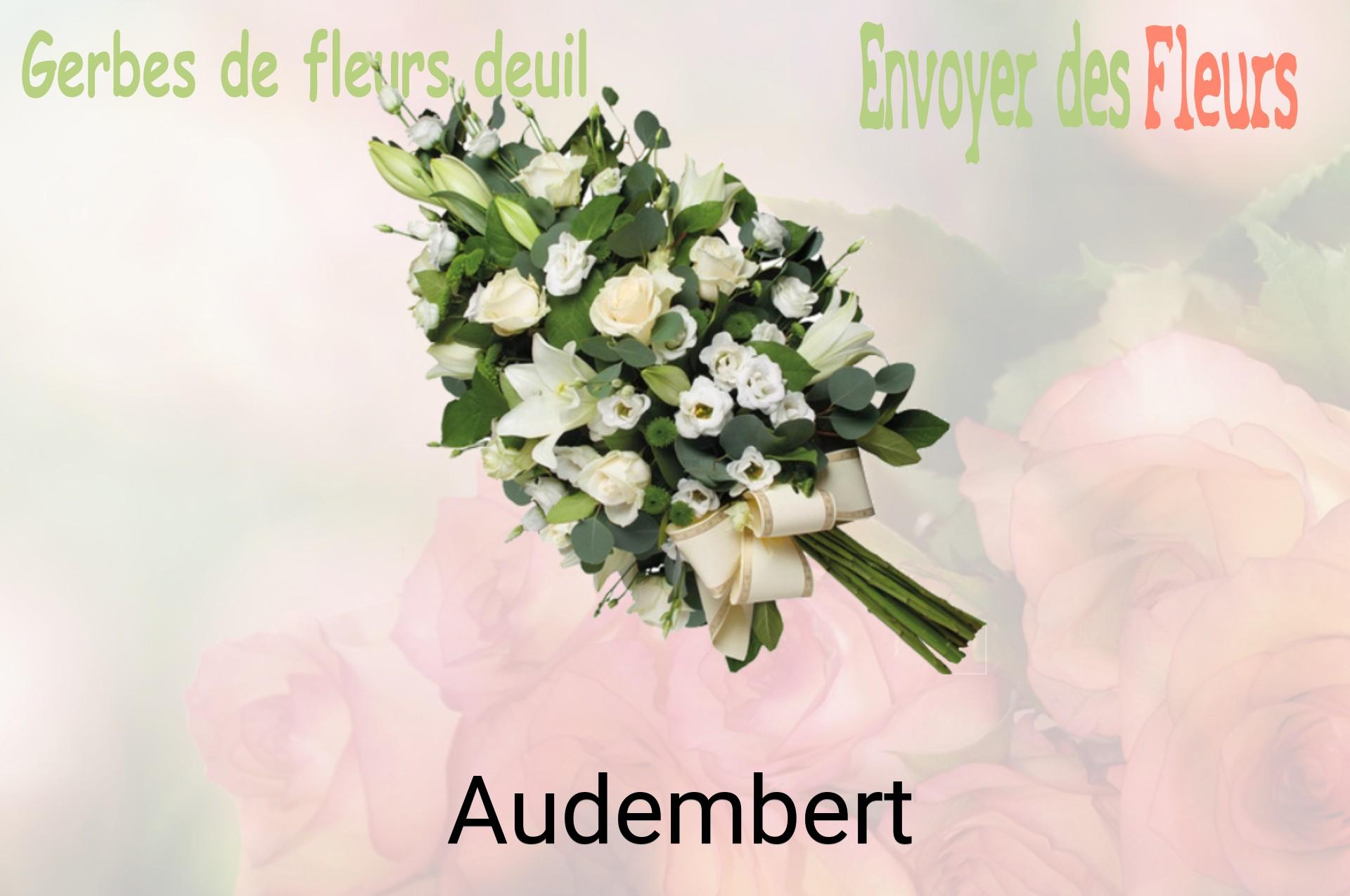 Gerbe de fleurs de deuil livrée à Audembert